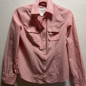 American Eagle Outfitters Red Striped Shirt